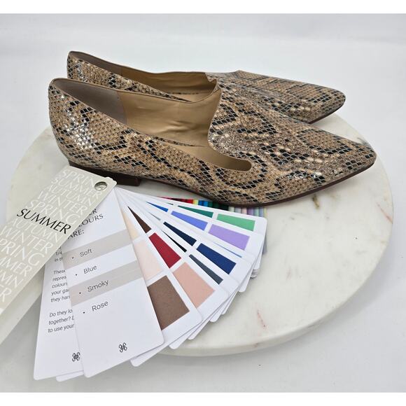 Sole Society Snakeskin Print Loafers - Picture 7 of 8